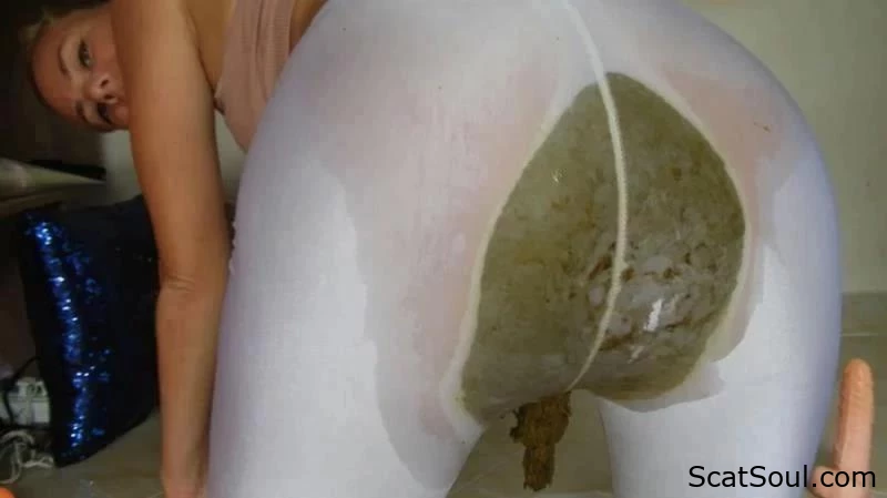 Torn_White Colossal Feces Packed Pants Fun With Missanja